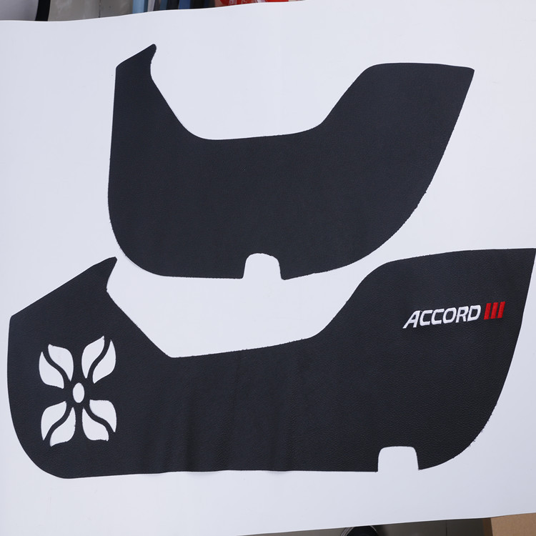 适用于本田10十代雅阁防踢垫车门防踢垫汽车专用皮革 碳纤纹皮革