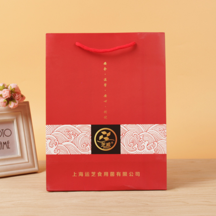 厂家直销展览会议纸袋定制彩印logo 公司展会礼品包装袋加工制作