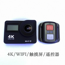 户外防水摄像运动相机滴水款高清4K触摸屏遥控器WIFI连接手机可视