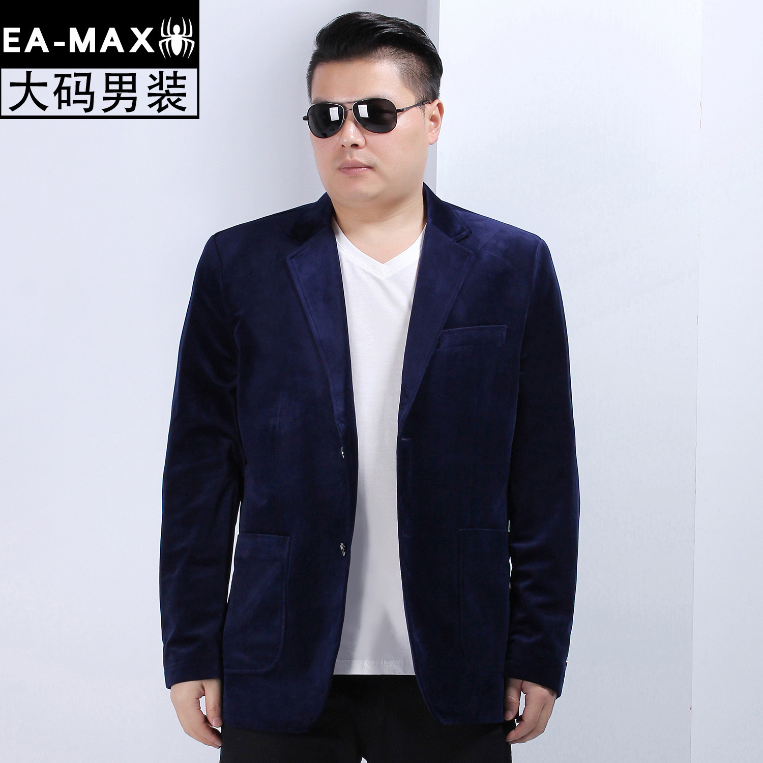 EAMAX Men&#39;s large size spring and autumn Jinsirong leisure time XL Men's suits Single suit coat X32