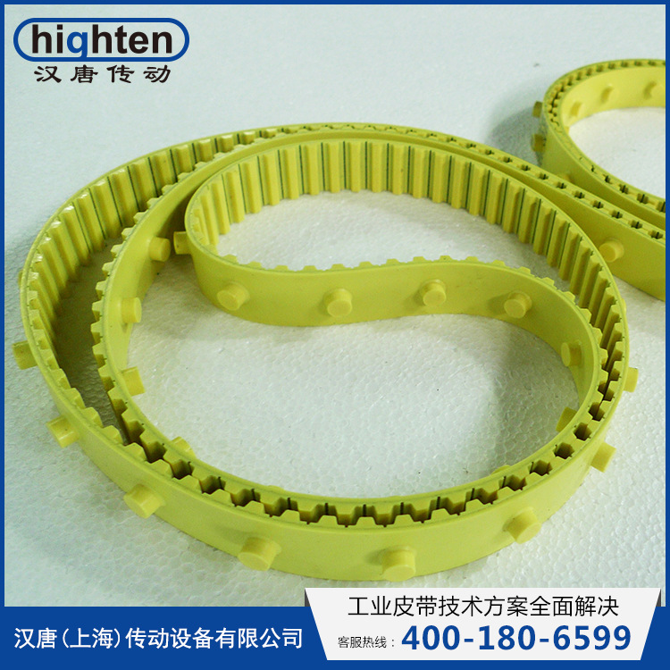【汉唐传动】绣花机梳棉机原配 橡胶聚氨酯梳棉机同步带 黄色PU