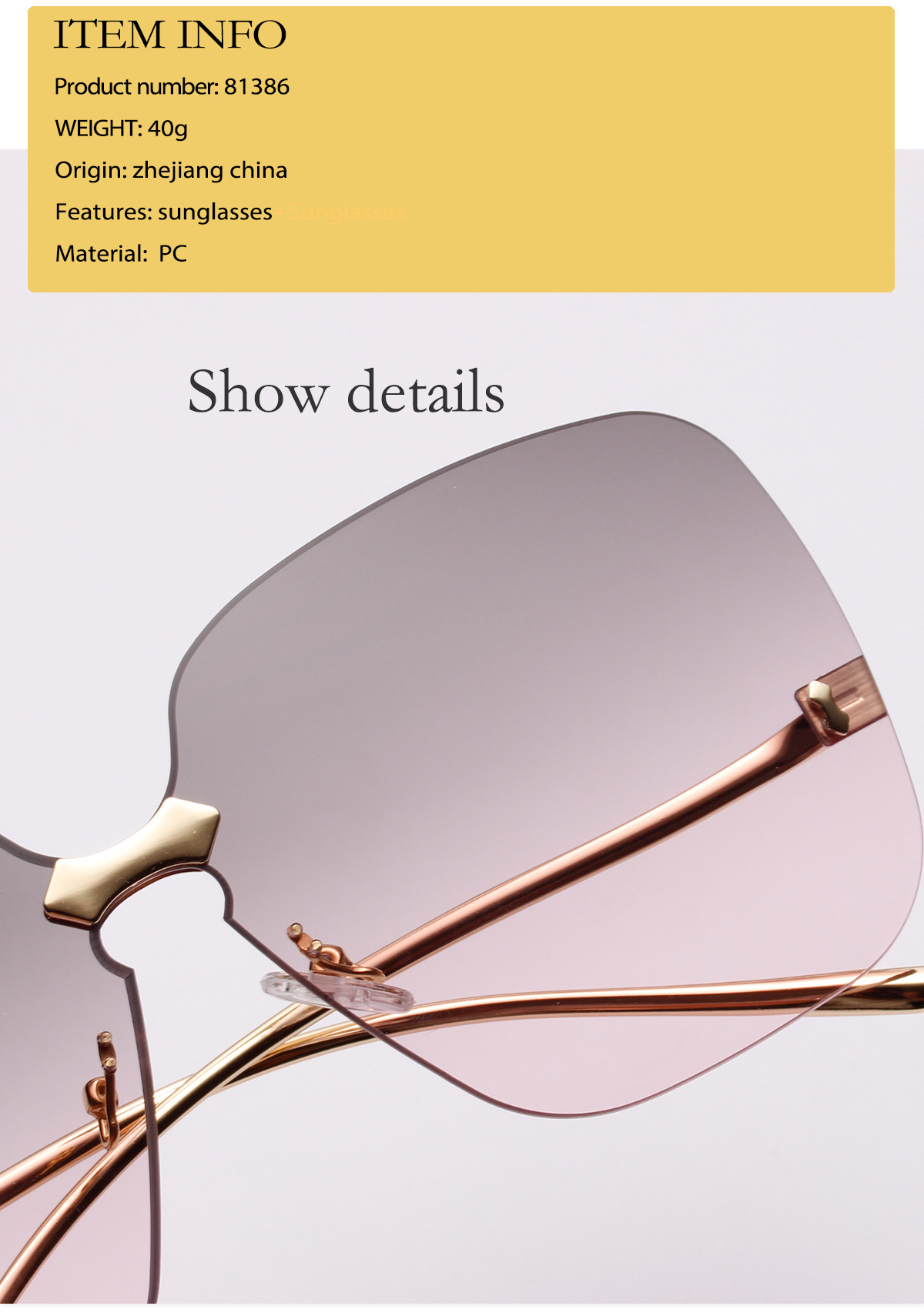 بلا حدود النظارات الشمسية جيلي اللون البحرية نظارات الجملة Nihaojewelry display picture 3