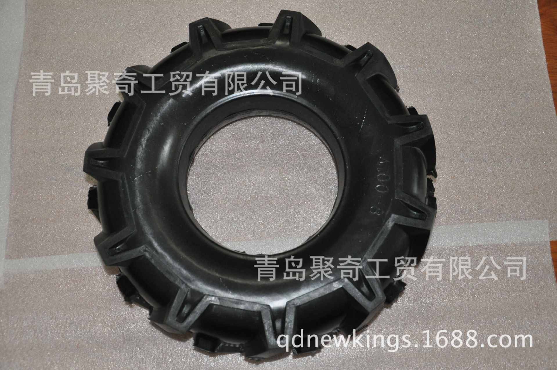 4.00-8PU发泡人字形轮胎  实心轮子  农耕机轮子