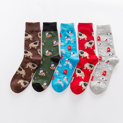 Cross-border autumn and winter new colorful socks mid-calf casual cotton socks socks wholesale no jam cotton socks