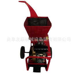 农户葡萄藤粉碎机 汽油枝条破碎机图片 电启动柴油枝叶打碎机22