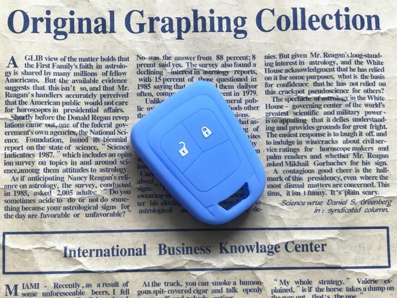 Suitable for Chevrolet Aveo Cruze Silicone Key Case Straight Type Special Car Remote Control Protective Cover Buckle