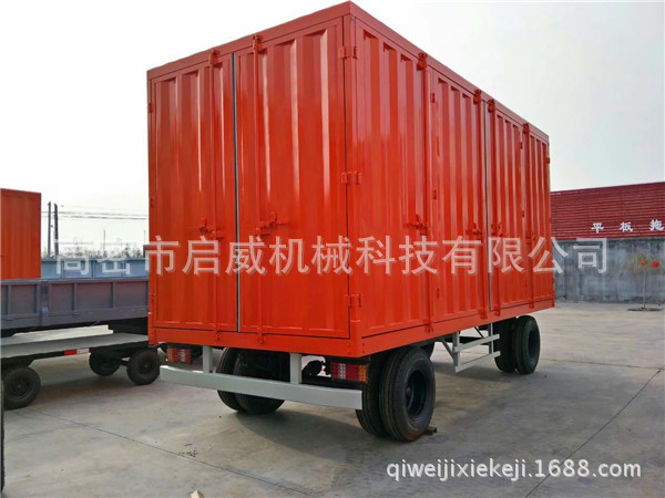 10吨厢式平板拖车 集装箱平板车  重型拖车厂家厂家供应