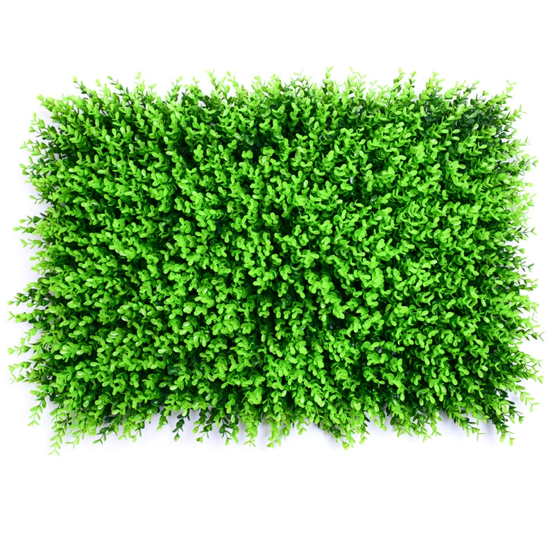 Artificial Plant Wall (Milan) 40×60 cm Modular Plastic Green Lawn Panel, Customizable