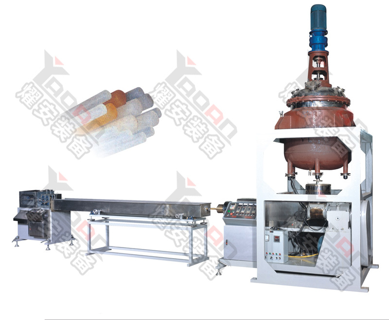 供应EVA热熔胶条挤出设备 EVA实心条挤出机生产线