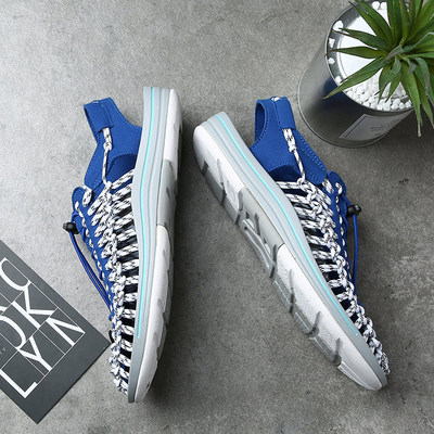 2020夏季日常男士休闲鞋新款潮流行个性尼龙绳缝制舒适夏天透气鞋|ms