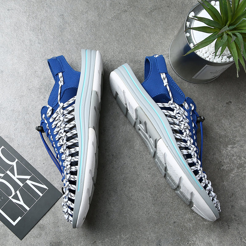 2020夏季日常男士休闲鞋新款潮流行个性尼龙绳缝制舒适夏天透气鞋|ms