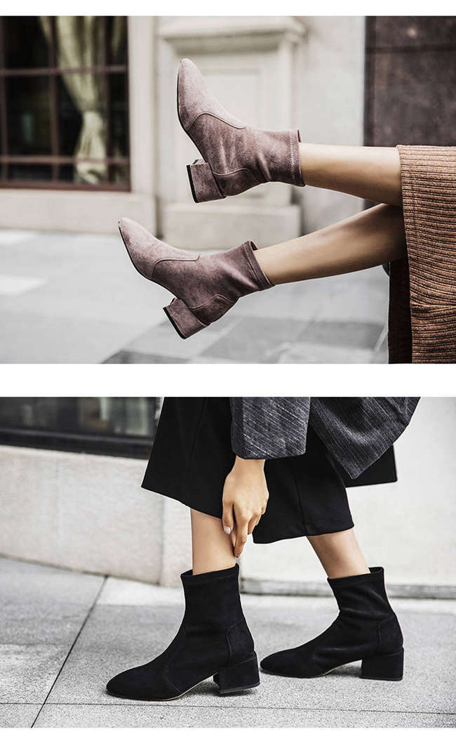 Bottes femme JING XIN en Daim - Ref 3354828 Image 14