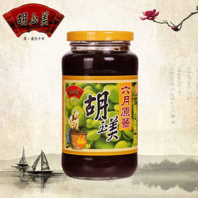 安徽安庆特产胡玉美六月原酱500g罐蚕豆辣酱豆瓣酱调味下饭炒菜酱