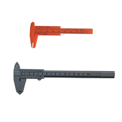 0-150mm双刻度塑料游标卡尺文玩测量学生卡尺迷你测量工具批发