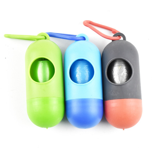 Dog Waste Bag Holder Kit Pet Ball Shaped Waste Bag Dispenser Pet Trash Can