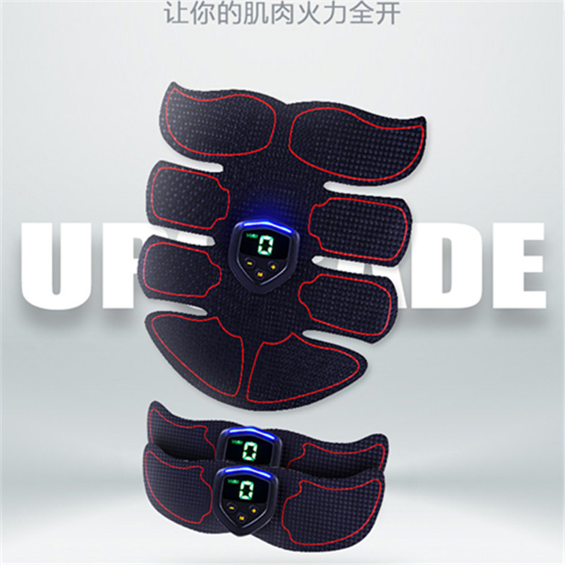家庭健身器材 智能健腹仪健腹器充电腹肌贴健身器 八腹肌配件凝胶|ru