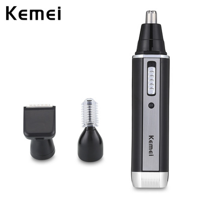 科美KM-6631电动鼻毛器批发3合1充电式鼻毛修剪器 欧规 黑色 欧规