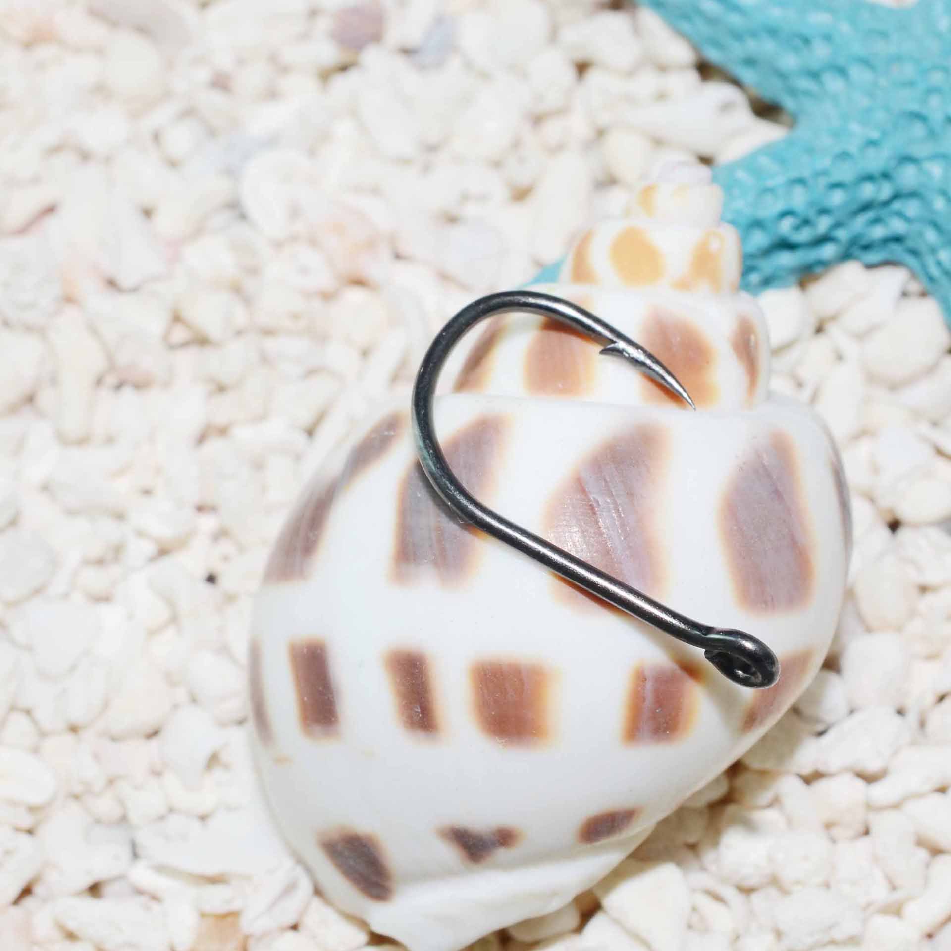 Qihu boutique tubo fu isini 9938 anzuelo carpa gancho anti-óxido azul fábrica calidad 10 unids/bolsa