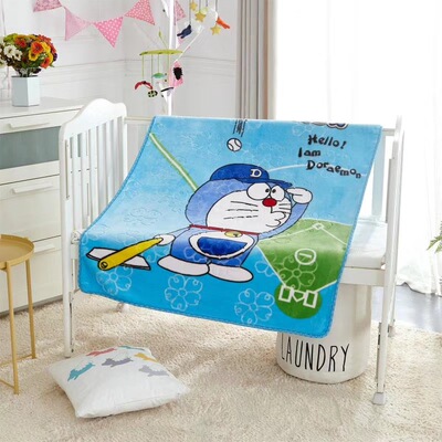 Cartoon Clouds blanket Small blanket children baby Small blanket summer double-deck thickening kindergarten Siesta Coral Blanket