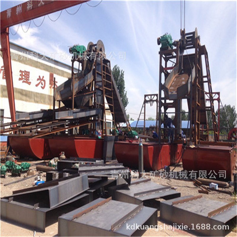 塞拉利昂淘金船 河道水上采金船 挖沙淘金船