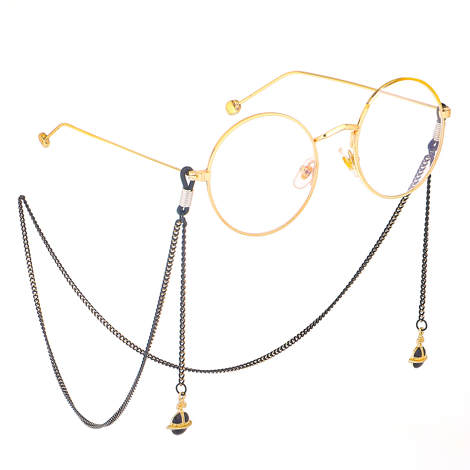 Glasses Rope Hanging Neck Fashion Simple Black Sunglasses Glasses Chain display picture 3