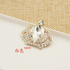 Crystal, mobile phone, metal golden hair accessory, wholesale