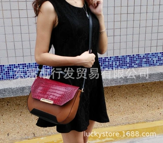 个性张扬女士包包 新款复古PU单肩包手提包 可定制 可加印logo