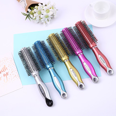 Direct factory supply wavy hair comb pear straight hair blowing styling comb roller brush round barrel comb Taobao hot item