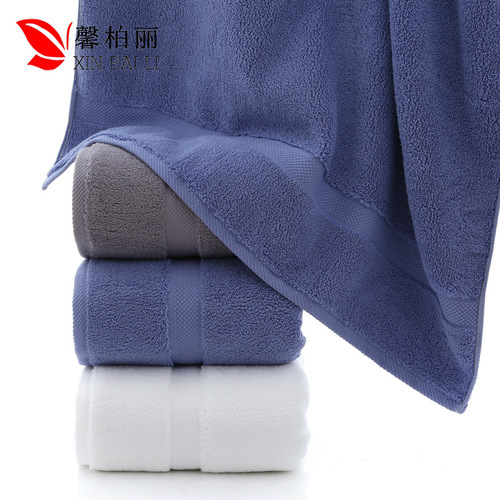 Pure cotton bath towel 800g thickened large bath towel 80*160 hotel gift return bath towel with logo