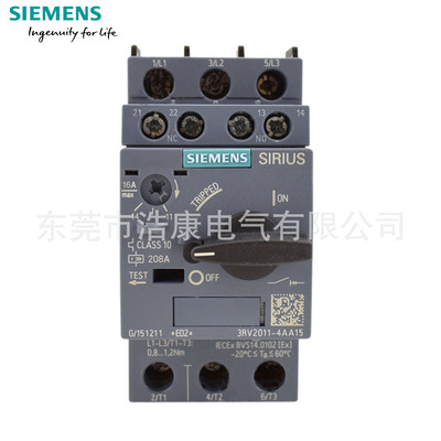 SIEMENS 西门子3RV2021-0JA10电机保护断路器|ms