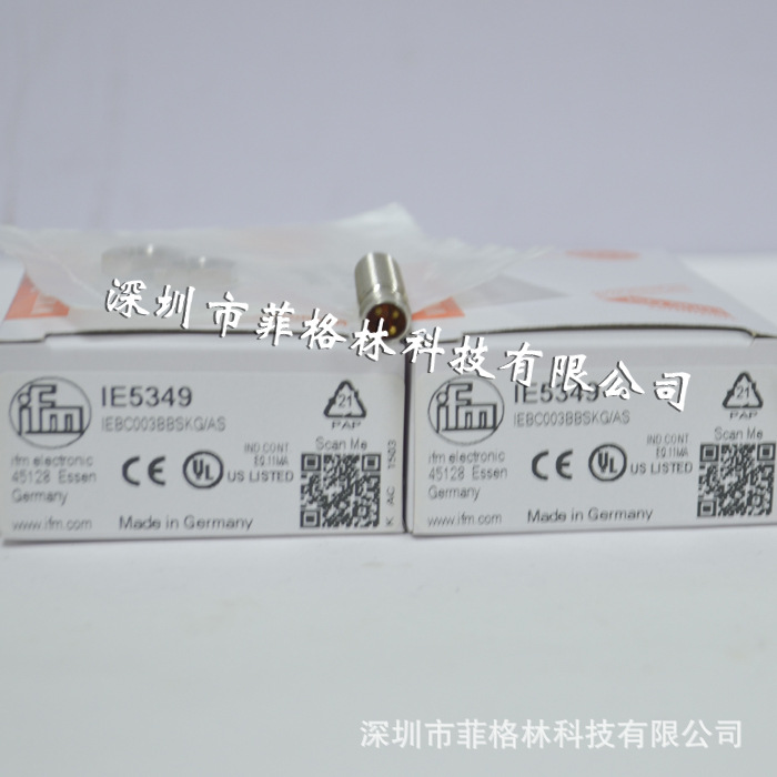 【实物拍照】IE5349/IEBC003BBSKG/AS德国易福门IFM 电感式传感器