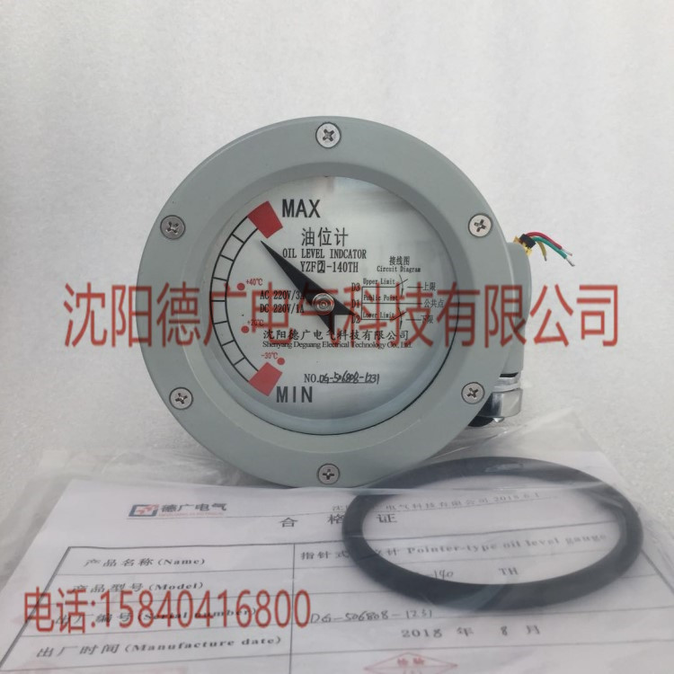厂家直营 沈阳德广 指针式油位计 油位表  YZF2-140  YZF3-200