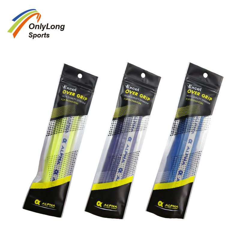 阿尔法ALPHA 龙骨打孔粘性吸汗带 羽毛球拍手胶 粘性透气龙骨单条