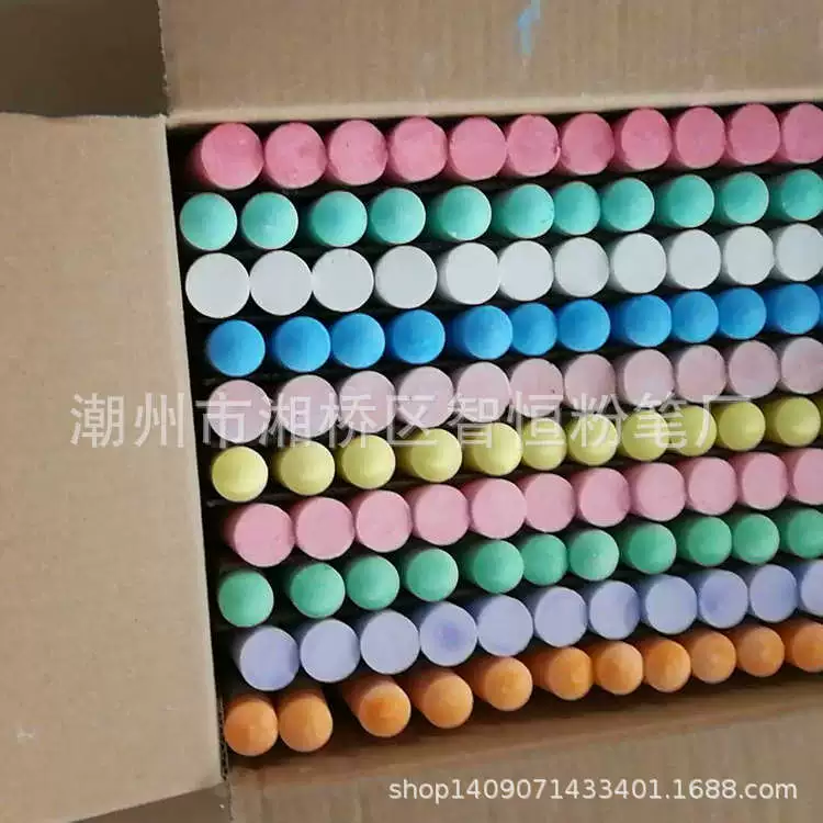 Multicoloured big chalk, direct factory sales, 120 pieces