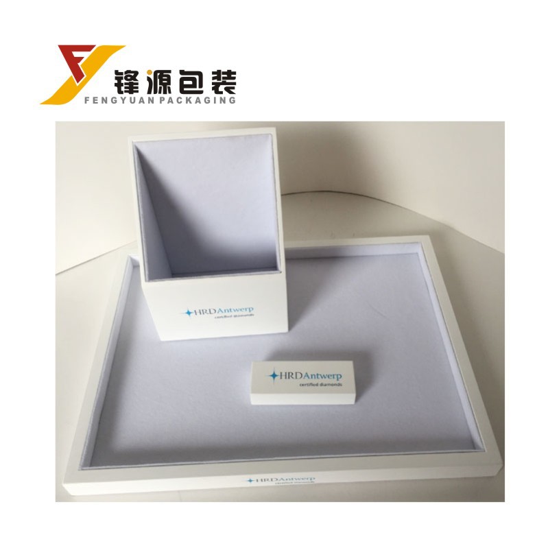 厂家订制喷油漆 白色珠宝首饰摆件 托盘木盒