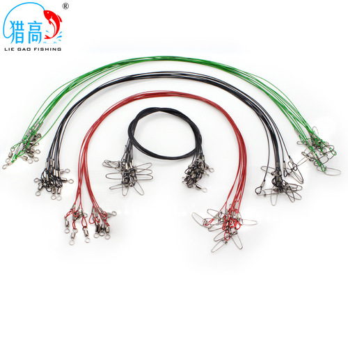 Cross-border Luya leader steel wire fishing special 50cm sea fishing connection line anti-biting line Luya fishing gear accessories