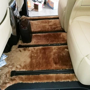 Factory Direct sales 2019 new customized. Chinese red flag Beijing exhibition wool car foot mat produced by xiyingpeng