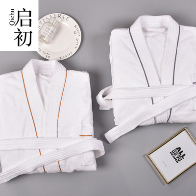 pure cotton Hotel supplies Guesthouse bathrobe club Cede thickening Bathrobe bathrobe customized wholesale On behalf of