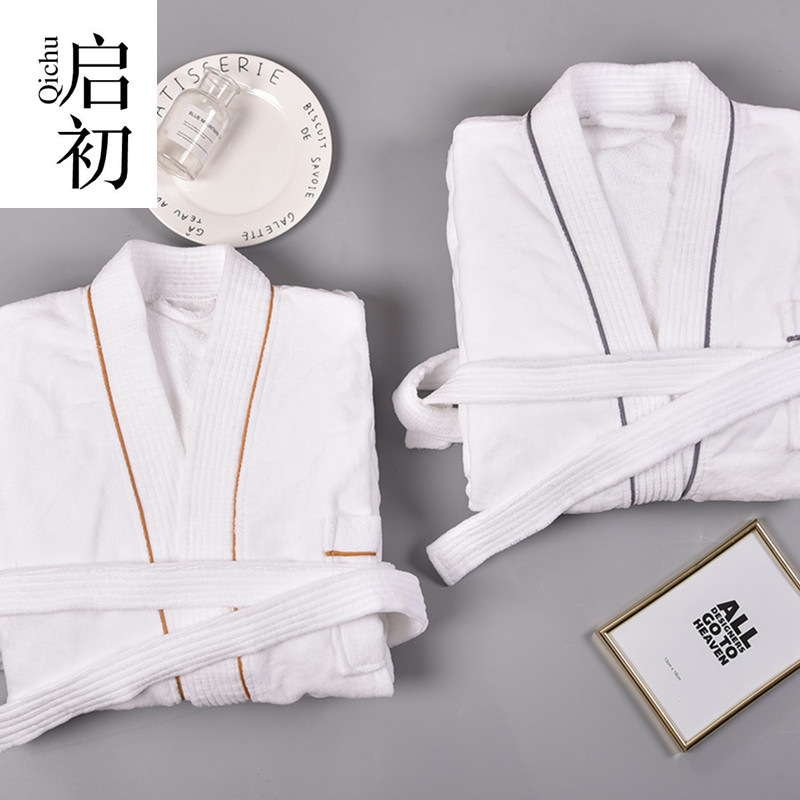 pure cotton Hotel supplies Guesthouse bathrobe club Cede thickening Bathrobe bathrobe customized wholesale On behalf of