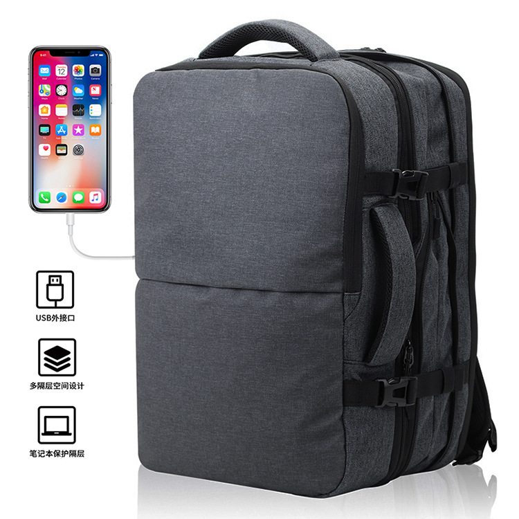 Black backpack men's and women's extra l...