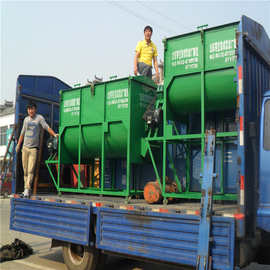 大型牛饲料搅拌机多少钱 卧式青储饲料拌料机图片及价格 牧草混料
