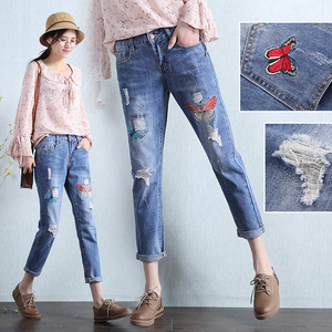 women clothing national wind embroidery loose holes skinny