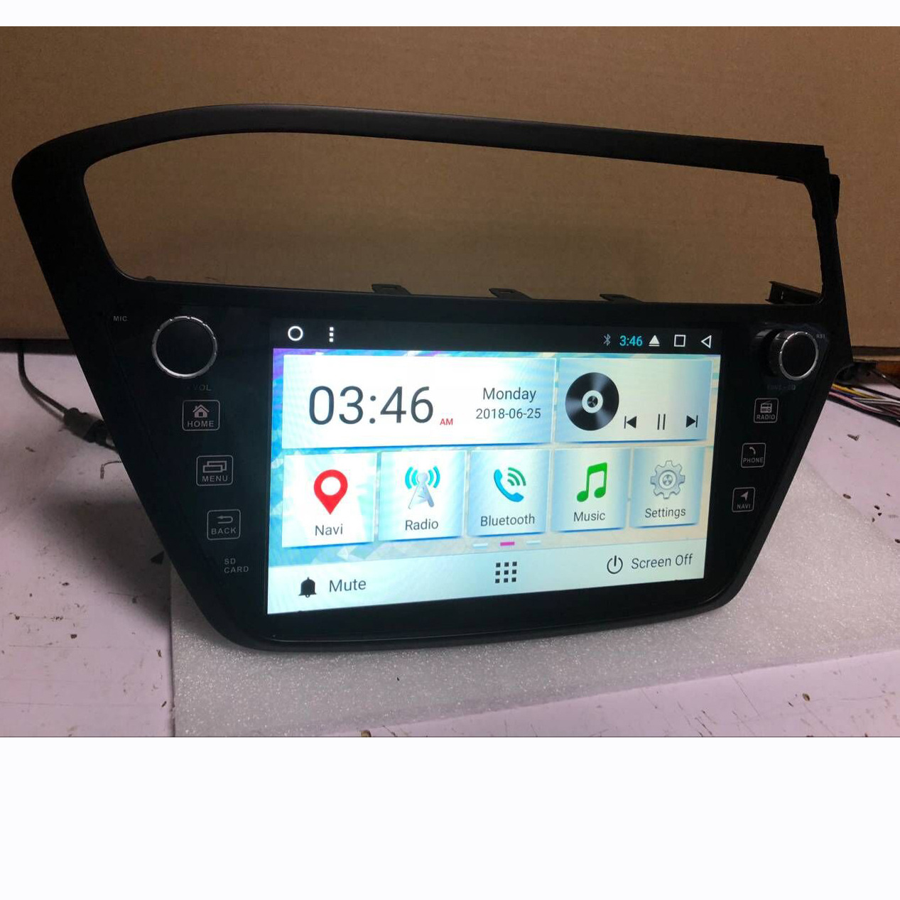 2018款现代I20车载智能声控安卓后视记录仪一体机