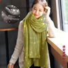 new pattern Voile Cotton scarf Gilding Shawl Collar Hot silver Rose Gold Colorful Gilding Processing factory