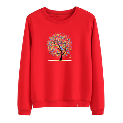 廠家直供2020春秋女潮學生套頭新款女裝衛衣休閑印花圓領長袖N905