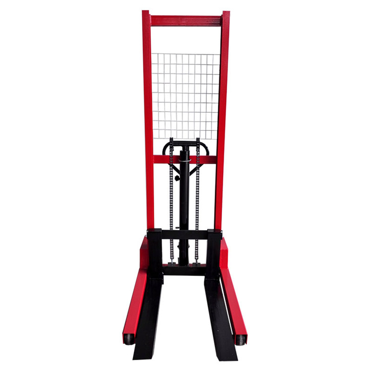 C”型钢手动液压升高车/液压堆高车/  堆垛机/手动叉车