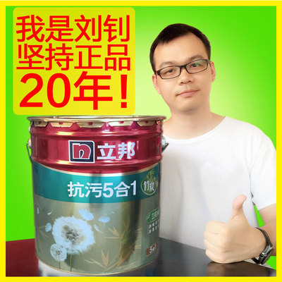 立邦竹炭抗污5合1室内墙面漆 批发价  净味环保 抗碱防霉|ms