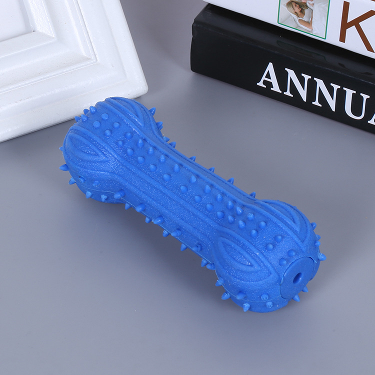 Suministro directo de fábrica TPR silbato barra de pegamento suave entrenamiento de sonido perro resistente a la mordedura molar interactivo perro de juguete para mascotas perro suministros