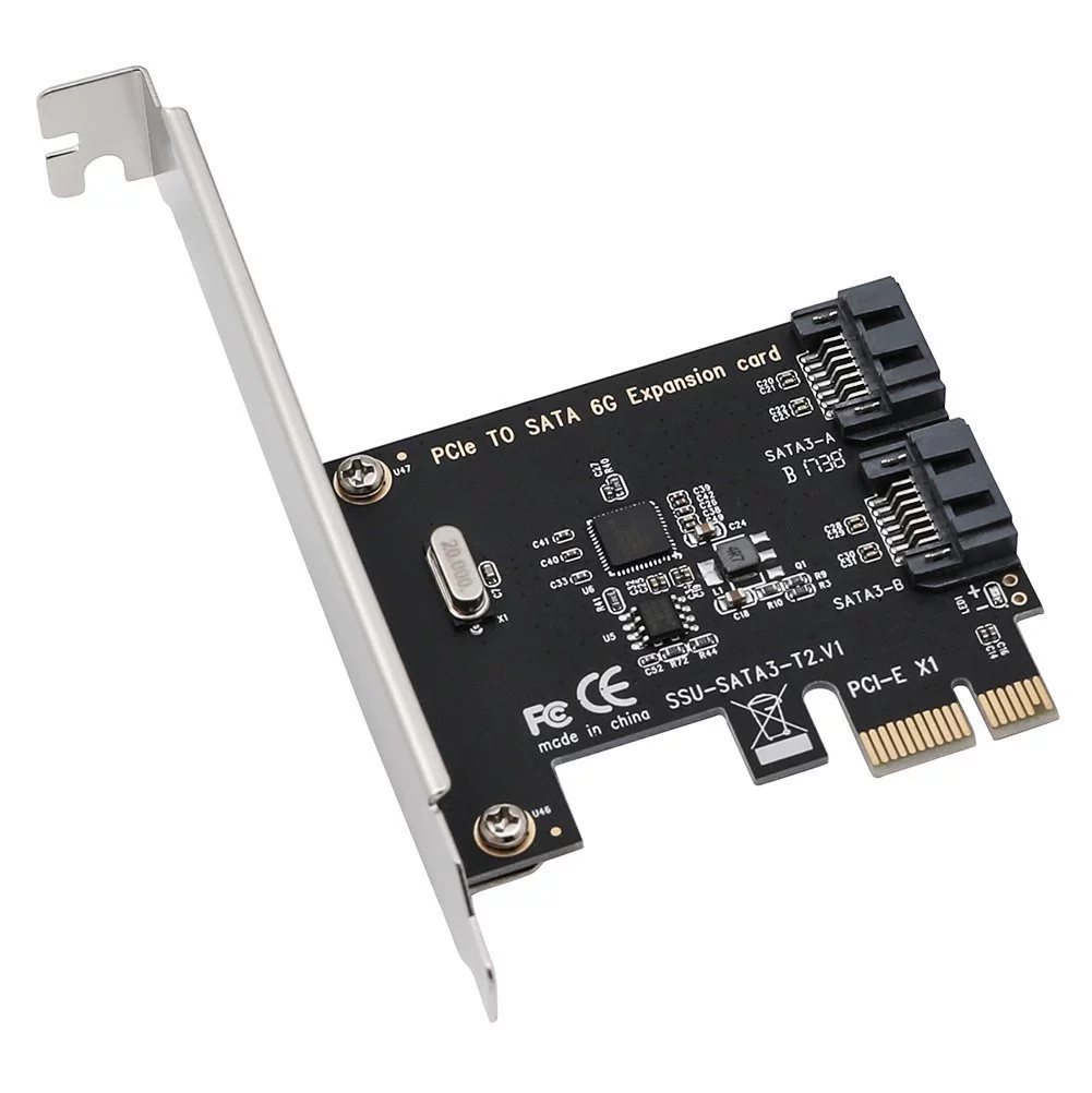 PCI-E на 2 порта STA3.0 карта расширения ASM1061 содержит короткий барьер