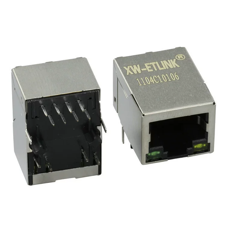 Популярная поставка RJ45 Ethernet трансформатор, гнездо RJ45, прямой/угловой RJ45 разъём